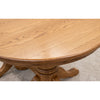 Amish Standard Double Pedestal Oak Wood Extending Dining Table | S-14