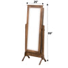 Amish Sliding Jewelry Cheval Mirror