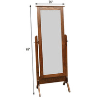 Amish Sliding Jewelry Cheval Mirror
