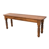 Temple Leg Maple Wood Dining Bench | BOS
