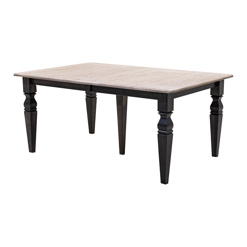 Classic Turned Leg Black & Wood Extending Dining Table | M-DK&O-SS