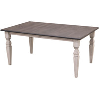 Classic Turned Leg White & Wood Extending Dining Table | M-AV&GS