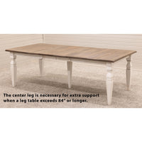 Classic Turned Leg Leg Maple Wood Extending Dining Table | HC