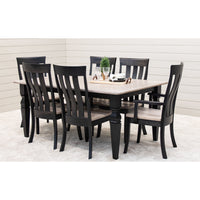 Crestline Black & Wood Amish Side Dining Chair | M-DK&O-SS