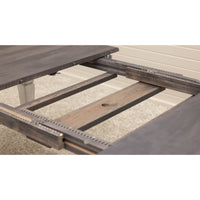 Classic Turned Leg White & Wood Extending Dining Table | M-AV&GS