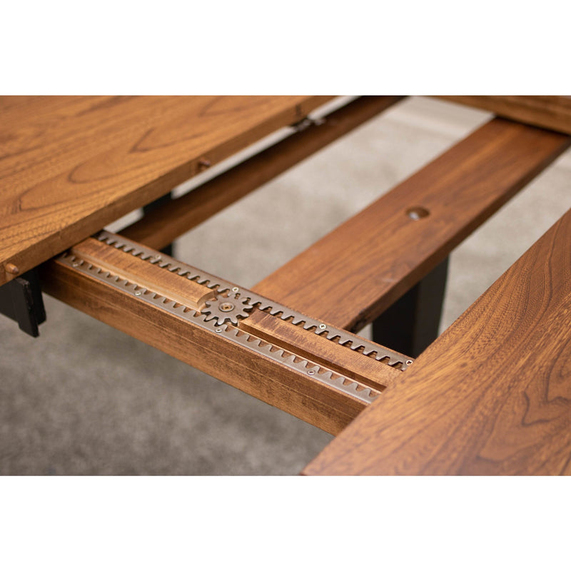 Classic Turned Leg Black & Wood Extending Dining Table | M-EB&E-MC