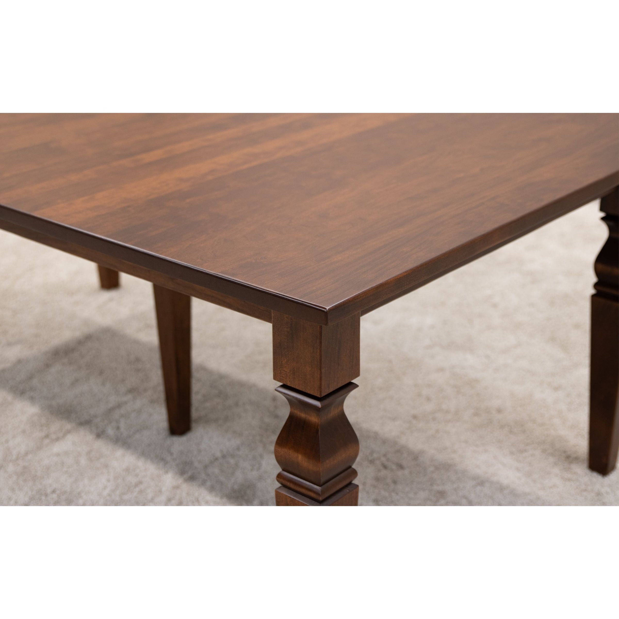 Classic Turned Leg Cherry Wood Extending Dining Table | ASB