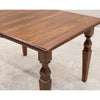 Classic Turned Leg Elm Wood Extending Dining Table | MC