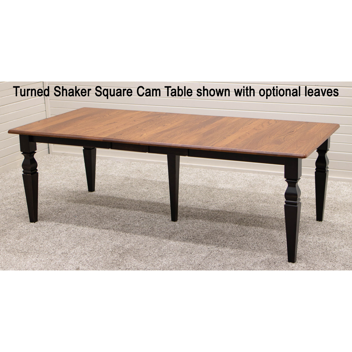 Classic Turned Leg Leg Maple Wood Extending Dining Table | HC
