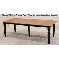 Classic Turned Leg Leg Maple Wood Extending Dining Table | BOS