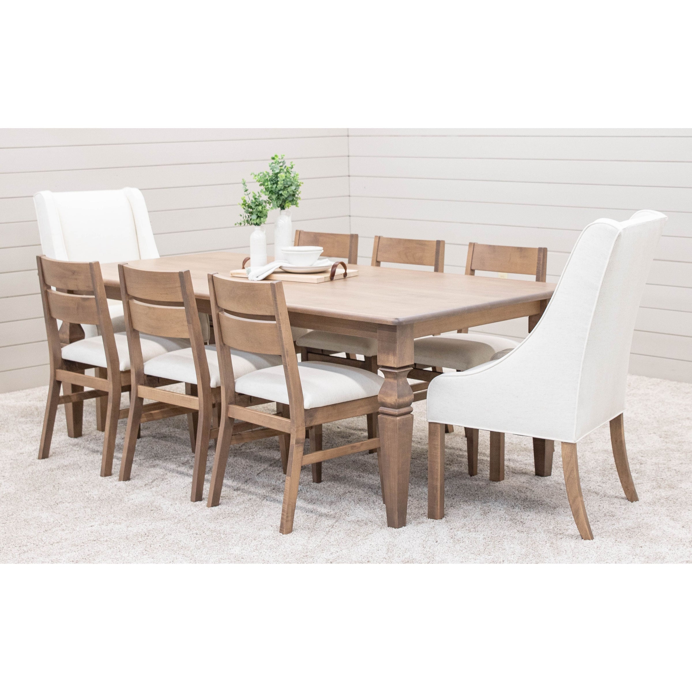 Lakeville Maple Wood Side Dining Chair with Fabric Seat | WB