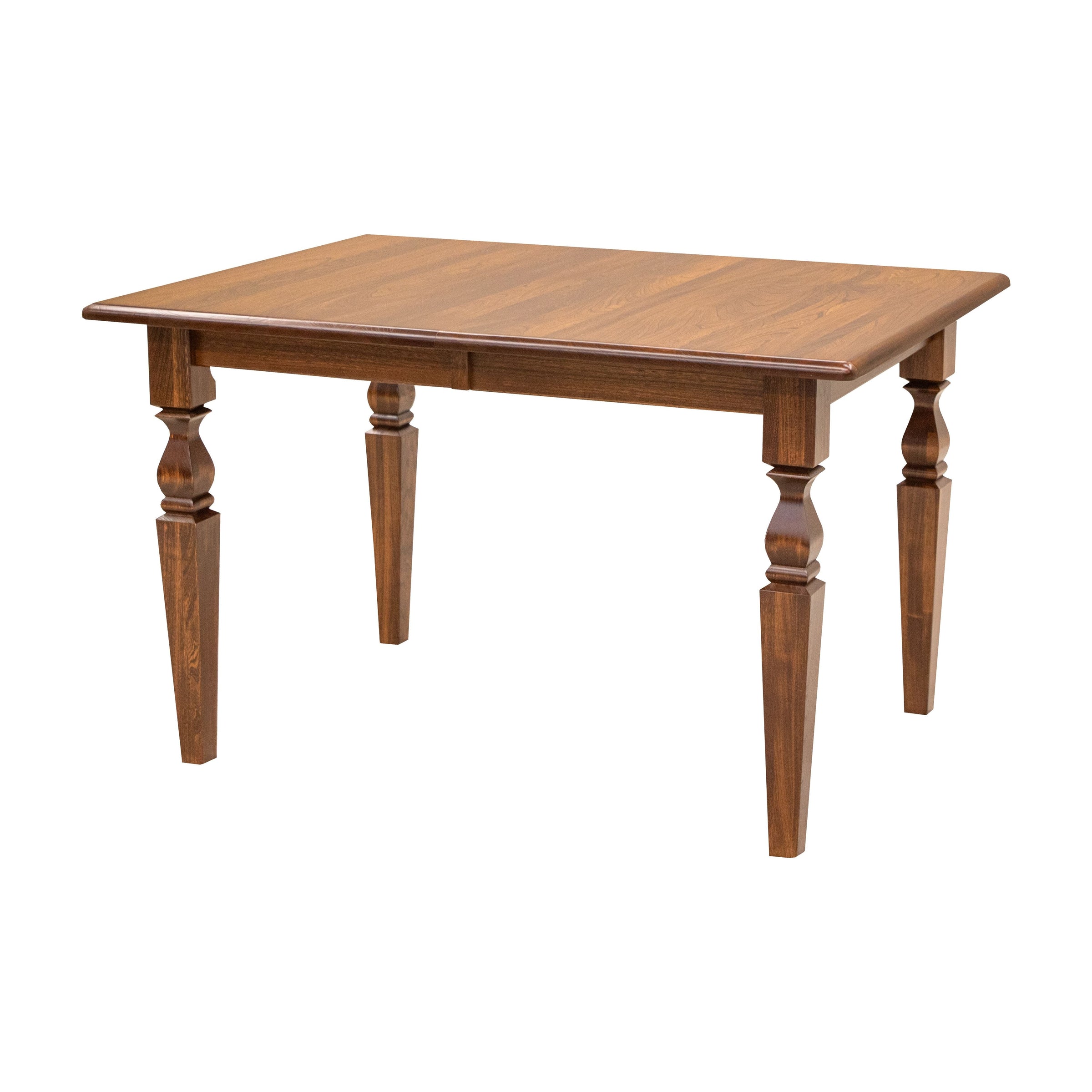 Classic Turned Leg Elm Wood Extending Dining Table | MC