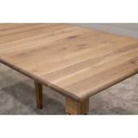Classic Turned Leg Hickory Wood Extending Dining Table | WB