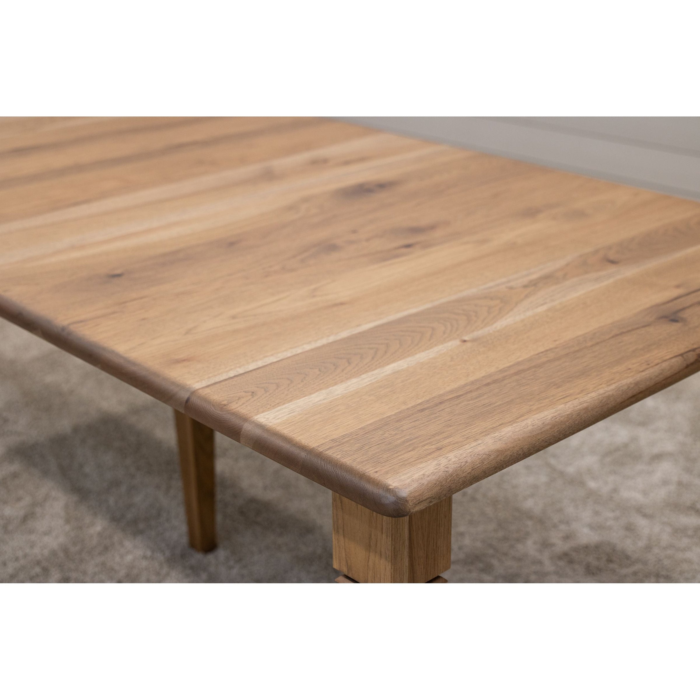 Classic Turned Leg Hickory Wood Extending Dining Table | WB
