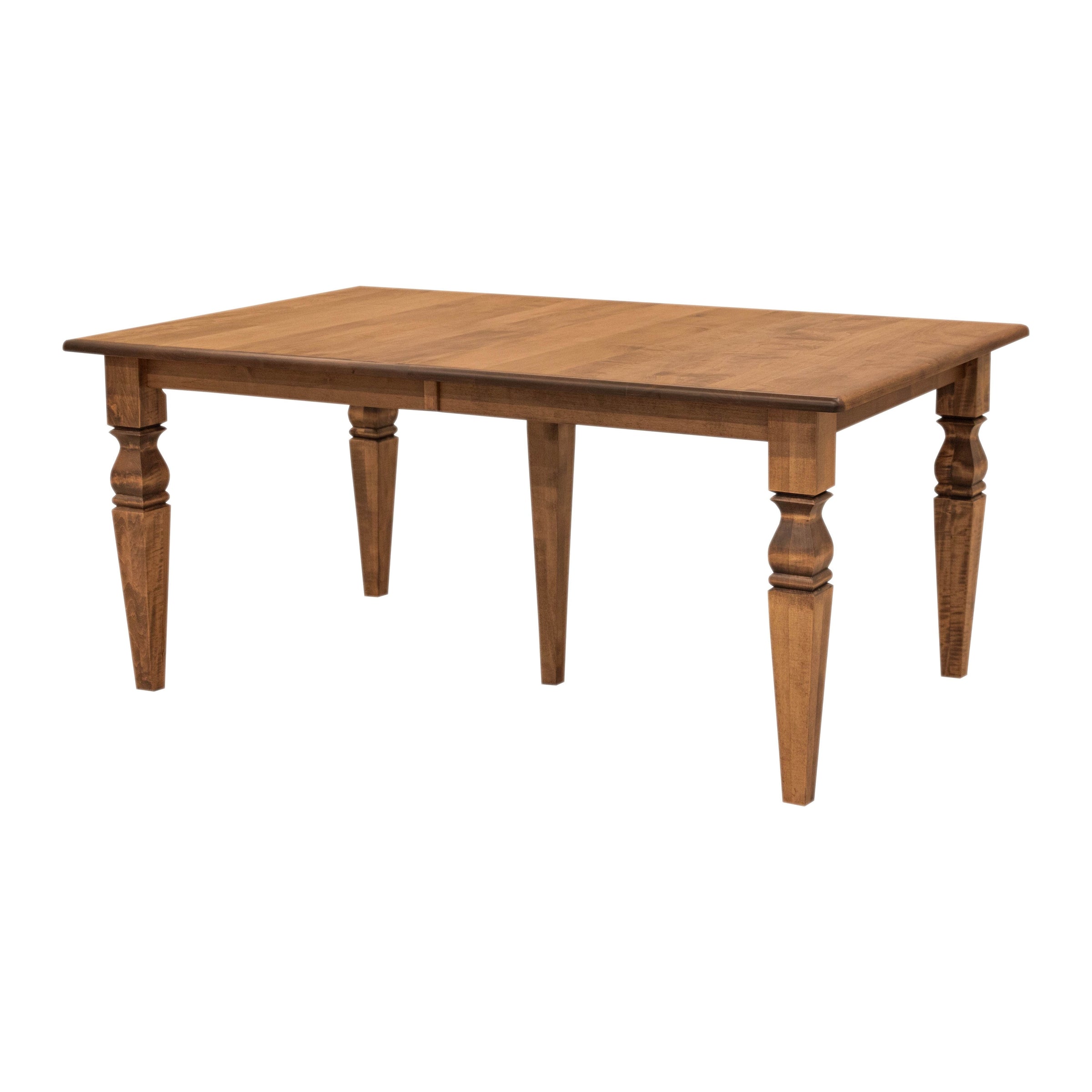 Classic Turned Leg Leg Maple Wood Extending Dining Table | HC