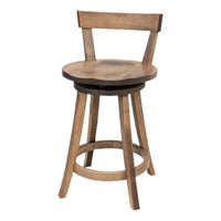 Temple 24" Maple Wood Swivel Bar Stool | CO