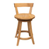 Temple 24" Oak Wood Swivel Bar Stool | FW