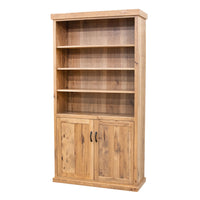Toledo Solid Hickory Wood Bookcase with Doors | WB