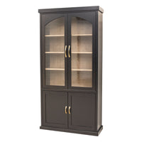 Toldeo Black & Wood Display Cabinet | M-EB&RH-WB
