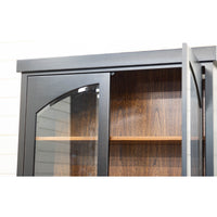 Toledo Black & Elm Wood Display Cabinet | M-EB&E-MC