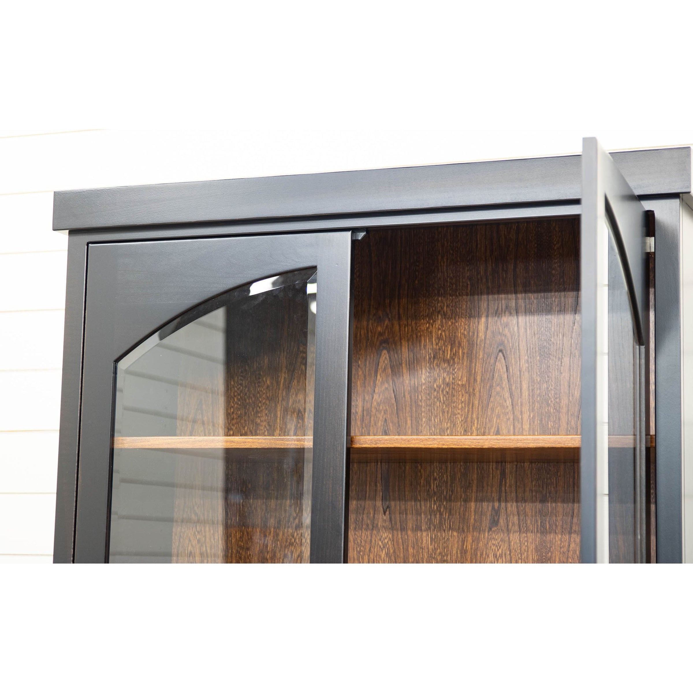 Toledo Black & Elm Wood Display Cabinet | M-EB&E-MC