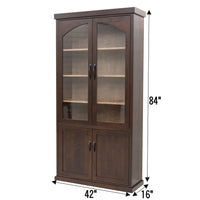 Toledo Black & Wood Display Cabinet | M-RT&WB