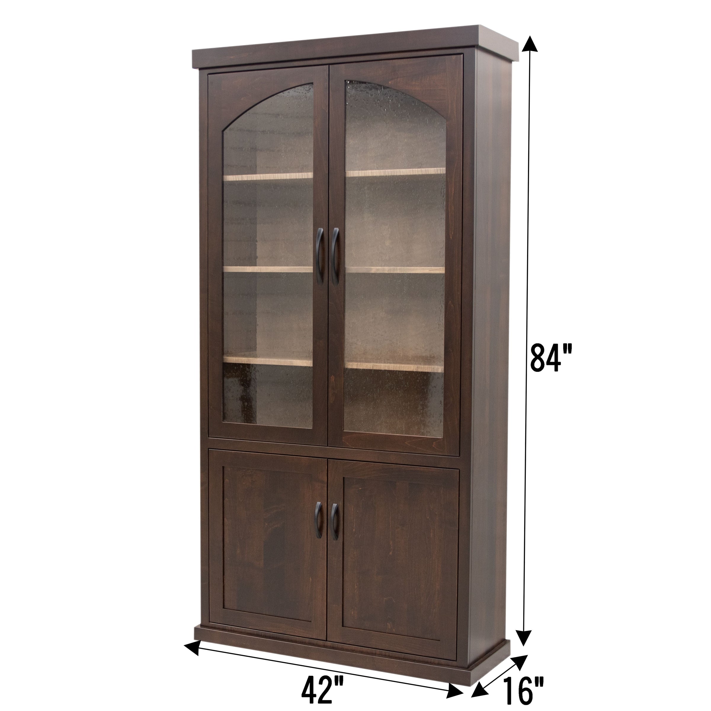 Toledo Black & Wood Display Cabinet | M-RT&WB