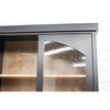 Toldeo Black & Wood Display Cabinet | M-EB&RH-WB