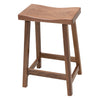 Urania 24" Walnut Wood Bar Stool | NAT