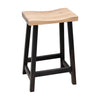 Urania 24" Black & Wood Bar Stool | M-DK&RWO-SW