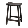 Urania 24" Black Maple Wood Bar Stool | EB