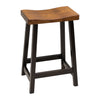 Urania 24" Black & Wood Bar Stool | M-EB&RQSWO-GB