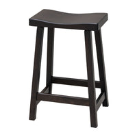 Urania 24" Black Maple Wood Bar Stool | EB