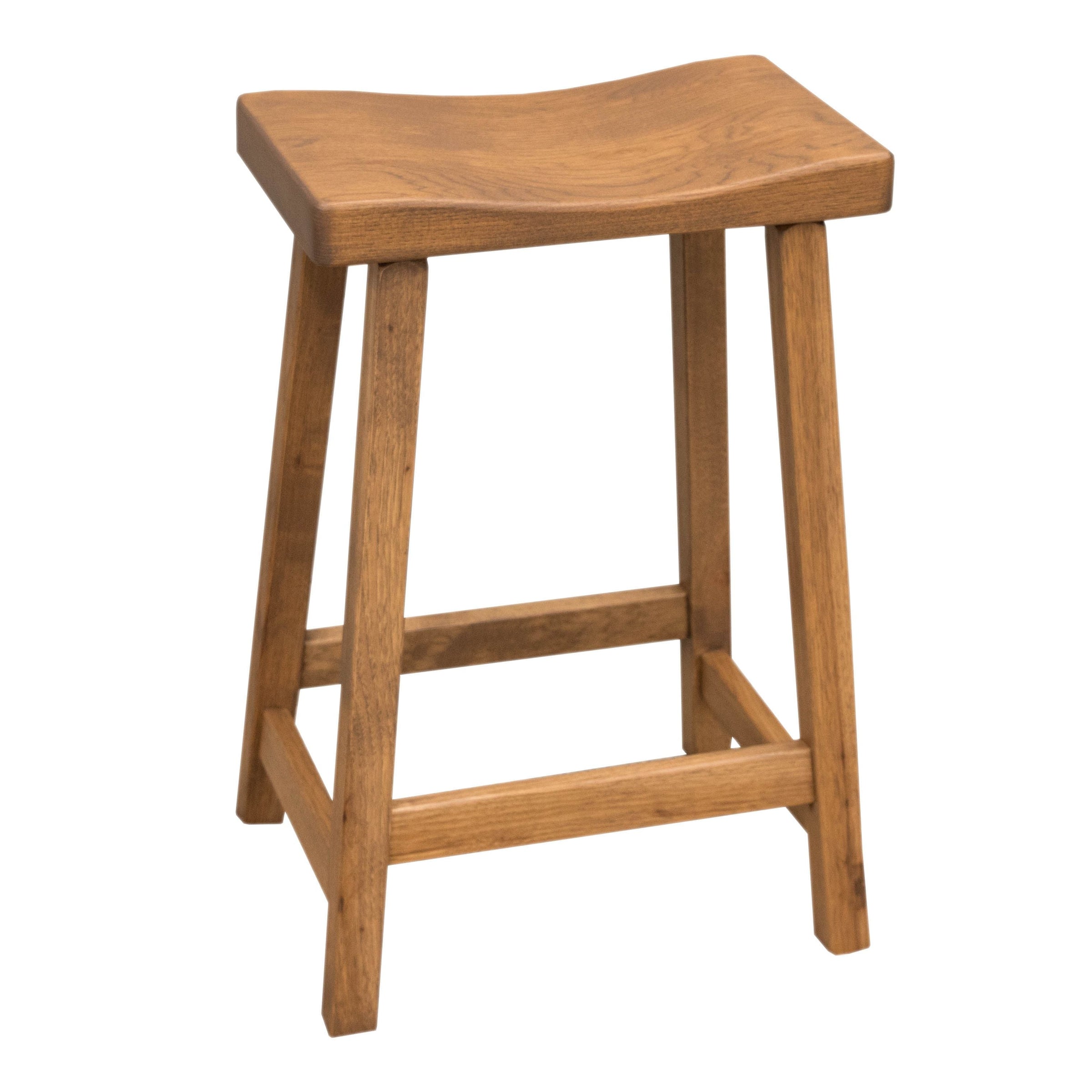 Urania 24" Hickory Wood Bar Stool | HC