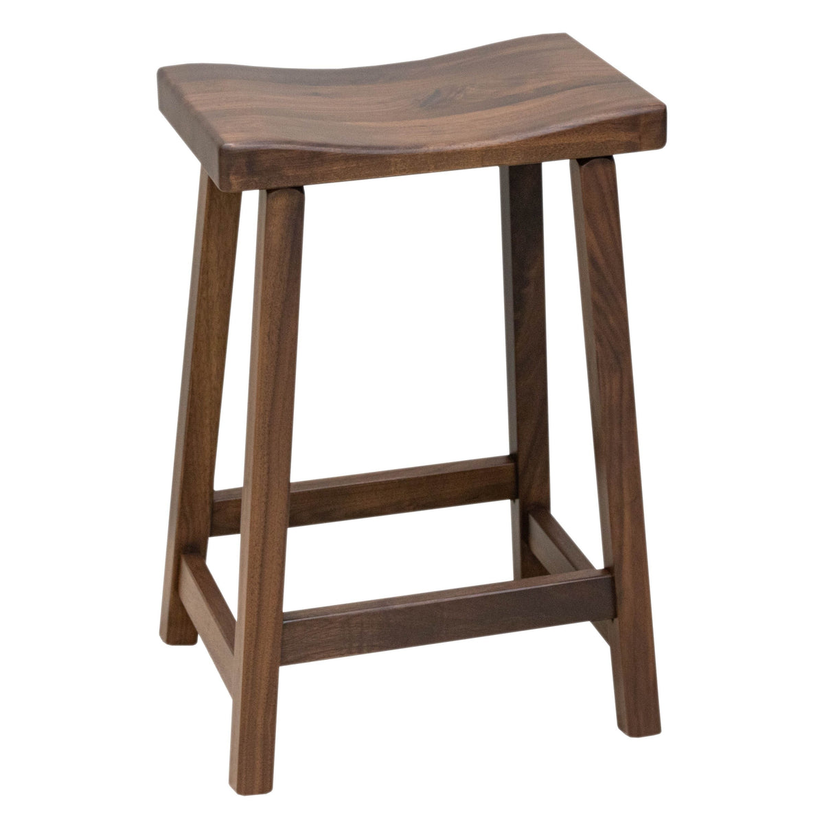 Urania 24" Walnut Wood Bar Stool | CO