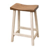 Urania 24" White & Wood Bar Stool | O-CS&RWO-CO