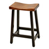Urania 24" Black & Wood Bar Stool | M-EB&E-MC