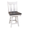Utah White & Wood 24" Swivel Bar Stool | M-AV&GS