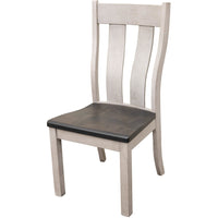 Utah White & Wood Side Dining Chair | M-AV&GS