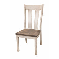 Utah White & Wood Side Dining Chair | M-CS&DCD