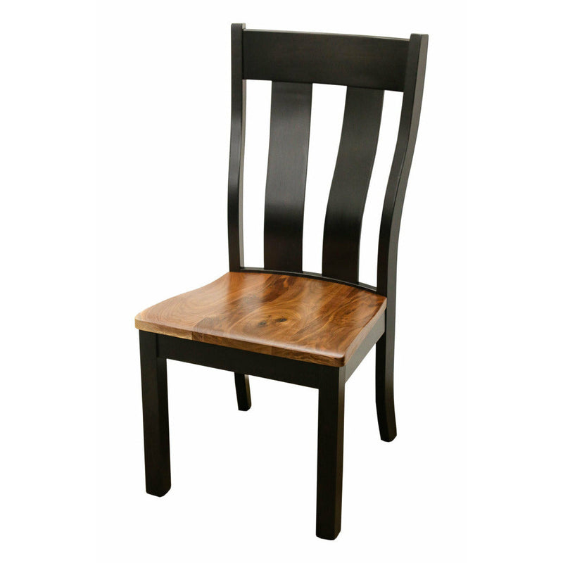Utah Black & Wood Side Dining Chair | M-EB&W-NAT