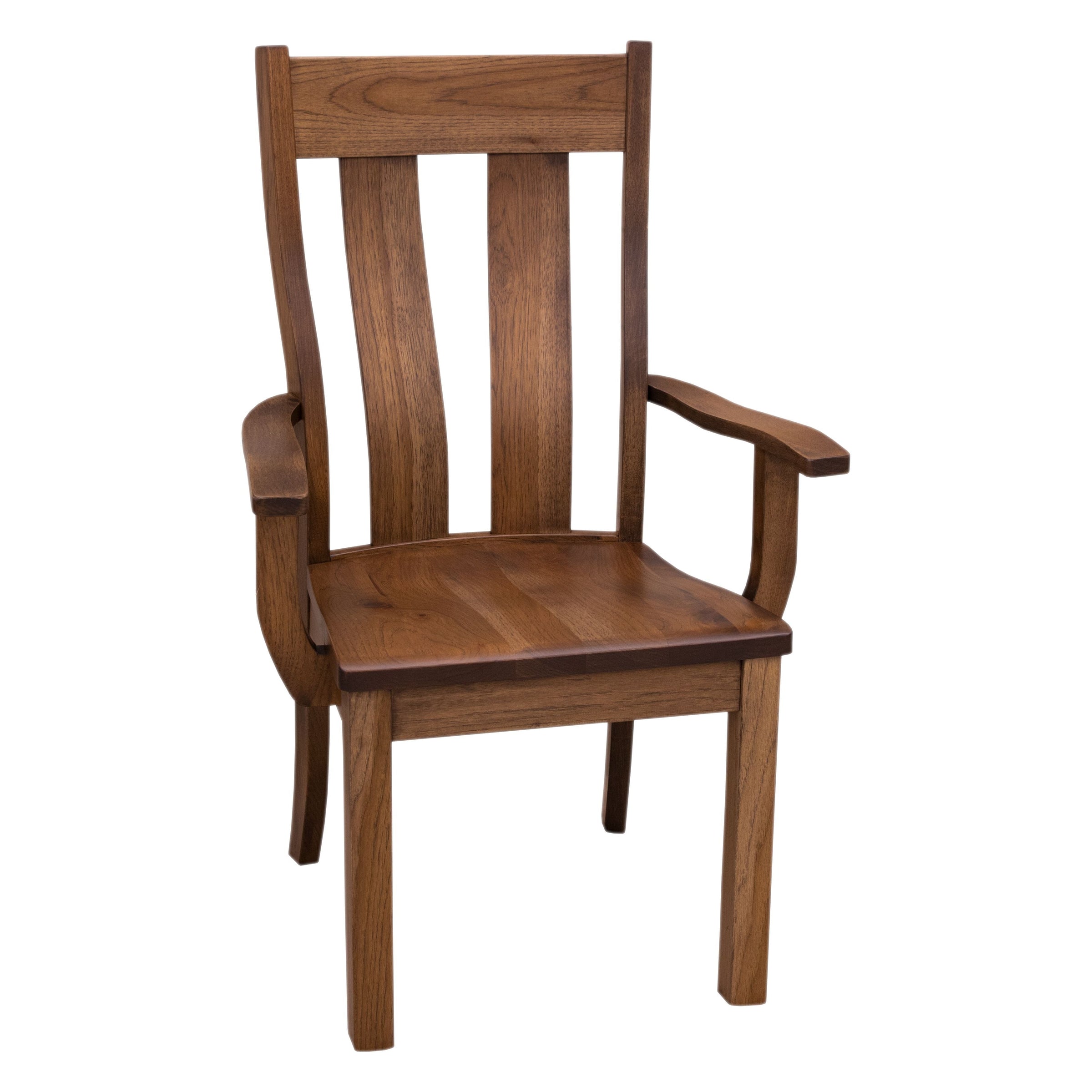 Utah Hickory Wood Arm Dining Chair | ASB