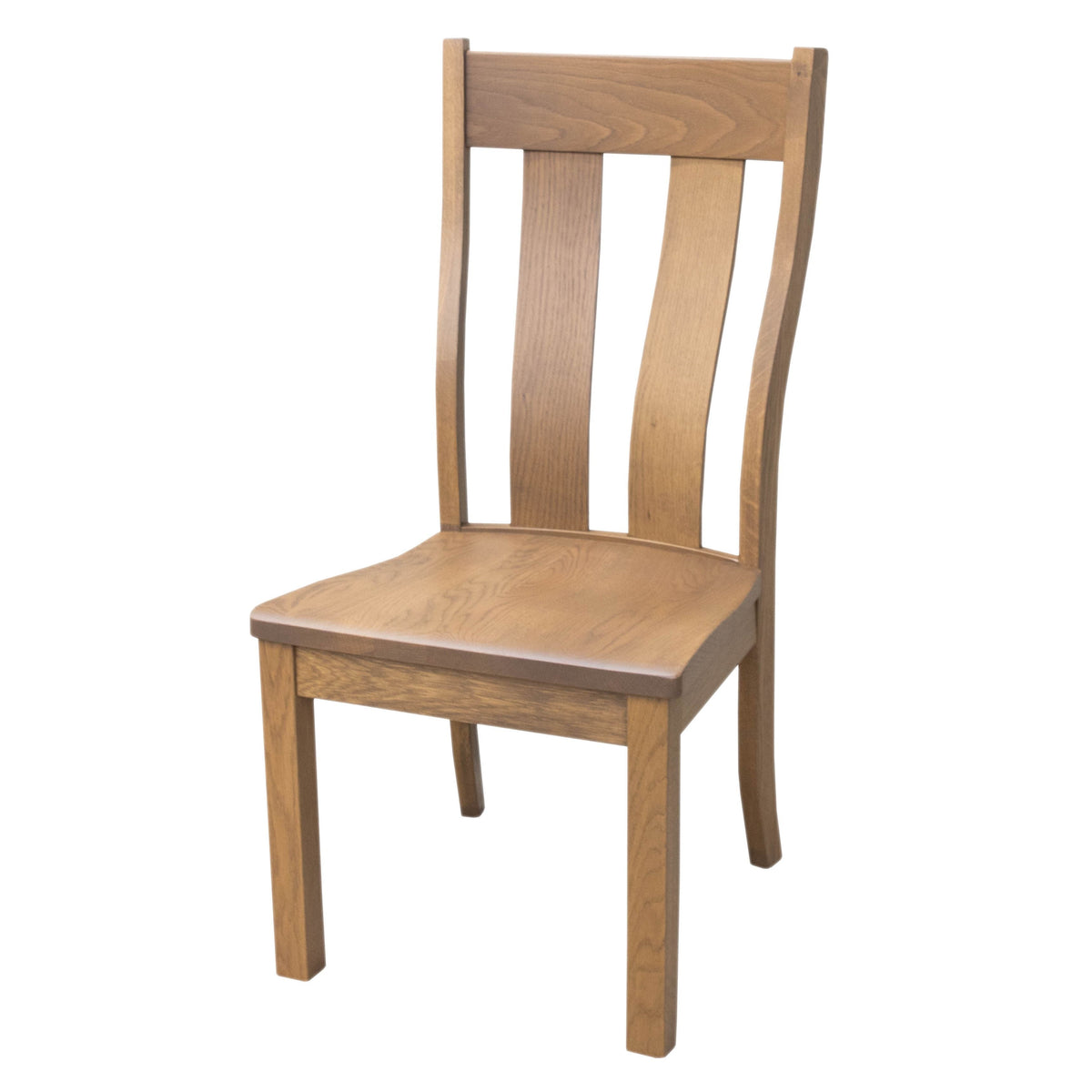 Utah Rustic White Oak Wood Side Dining Chair | WB