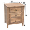 Washington 3-Drawer Nightstand