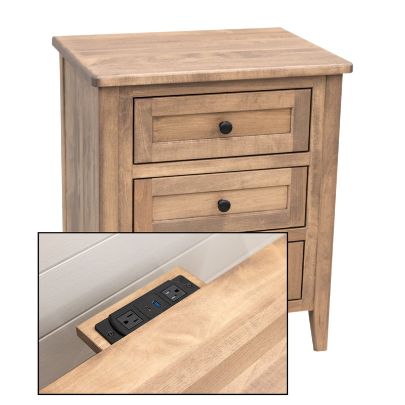 Washington 3-Drawer Nightstand