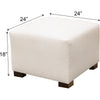 Weston 24" Cube Ottoman