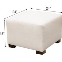 Weston 24" Cube Ottoman