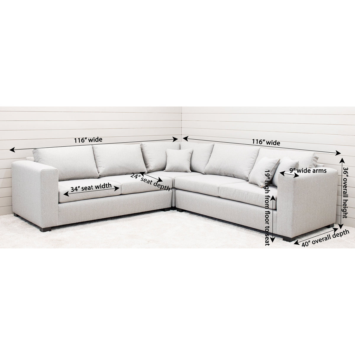 Weston Stationary Sectional