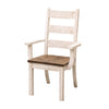 Warren High Back White & Wood Arm Dining Chair | M-CS&RQSWO-CO