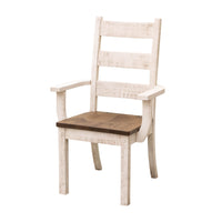 Warren High Back White & Wood Arm Dining Chair | M-CS&RQSWO-CO